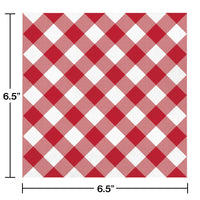 192ct Bulk Classic Gingham Luncheon Napkin