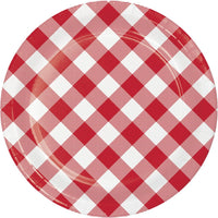 96 pc Bulk Classic Gingham Dessert Plate - Party Themes by Creative Converting