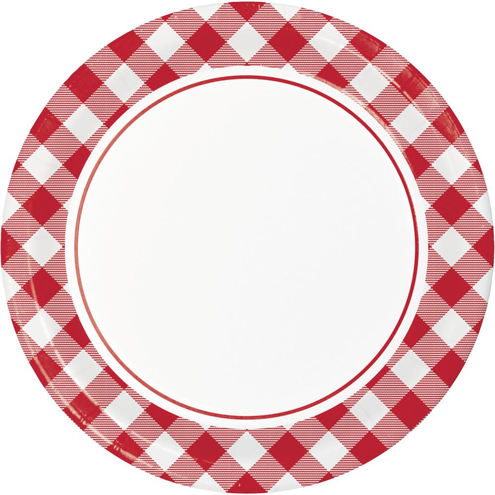 96 pc Bulk Classic Gingham Dinner Plate - Party Themes by Creative Converting