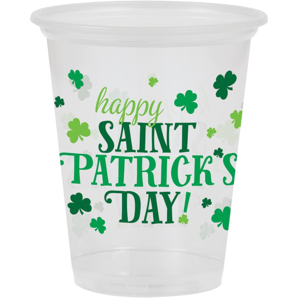96 pc Bulk Happy St. Patrick's Day Plastic Cups - St. Patricks Day Party Supplies by Creative Converting
