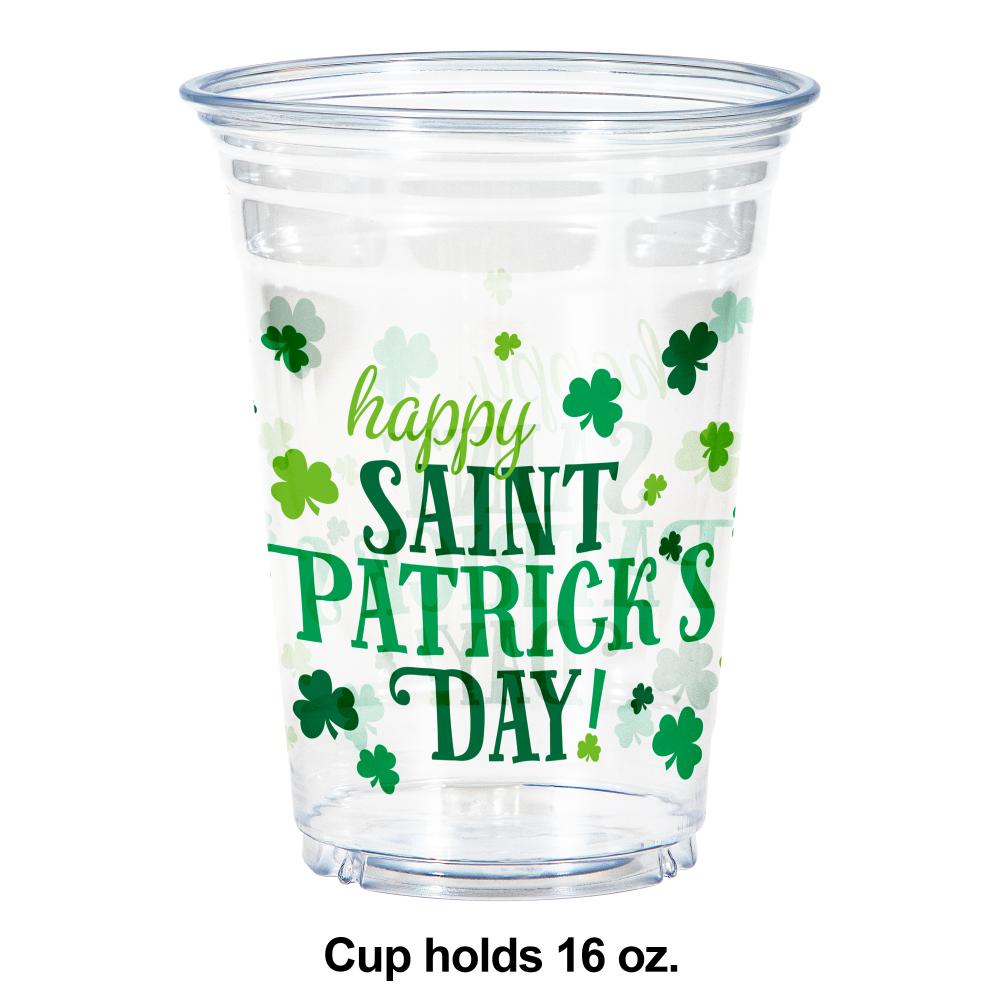 96ct Bulk Happy St. Patrick's Day Plastic Cups