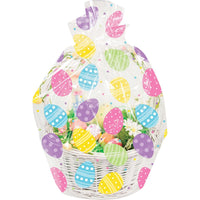 12 pc Bulk Easter Eggs Cello Basket Bag - Easter Party Supplies by Creative Converting