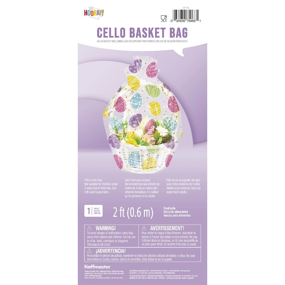 12ct Bulk Easter Eggs Cello Basket Bag