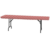 12 pc Bulk Plastic Tablecover, Stay Put, 29X72, Gingham - Party Themes by Creative Converting
