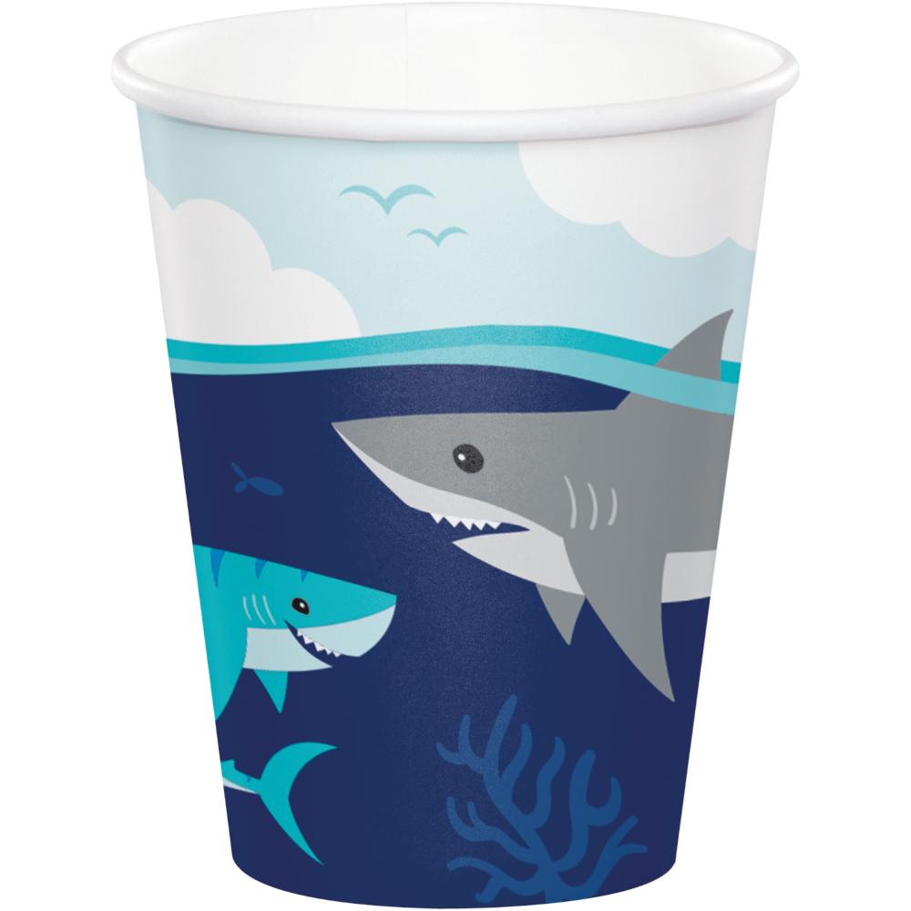 96 pc Bulk Shark Party Paper Cups - Birthday Party Supplies by Creative Converting
