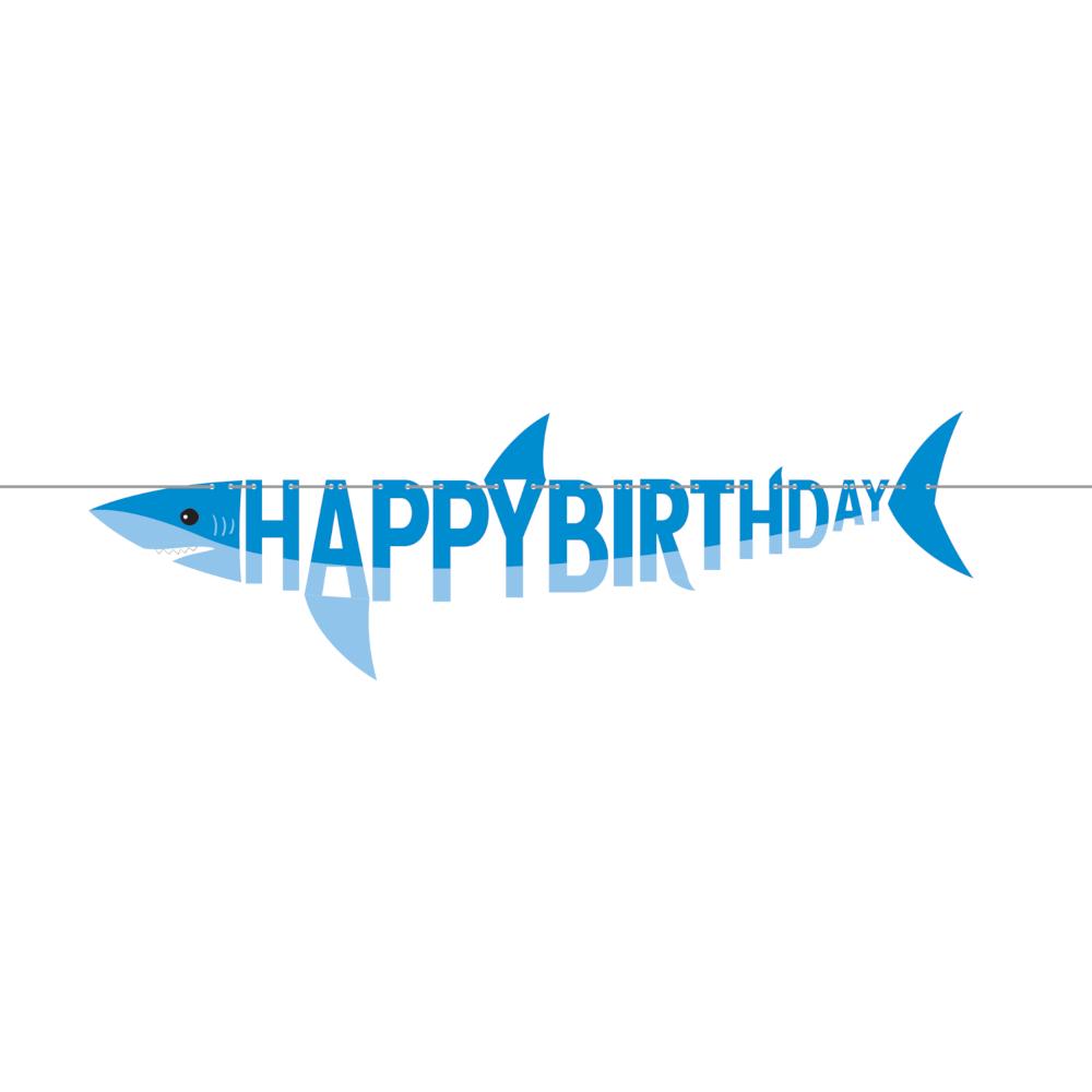 12 pc Bulk Shark Party Banners - Birthday Party Supplies by Creative Converting