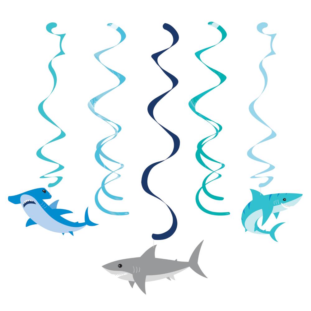 30 pc Bulk Shark Party Dizzy Danglers - Birthday Party Supplies by Creative Converting