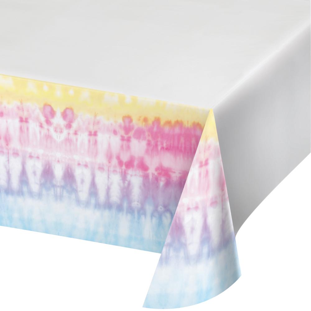 6 pc Bulk Tie Dye Party Paper Table Covers - Birthday Party Supplies by Creative Converting