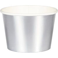 96 pc Bulk Silver Foil Treat Cups - Wedding and Anniversary Party Supplies by Creative Converting