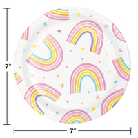 Luncheon Plate - Happy Rainbow Party Decoration