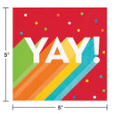 Happy Birthday Bash Paper Beverage Napkins (Case of 192) by Creative Converting