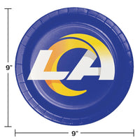 96/Case Bulk Los Angeles Rams Dinner Plates
