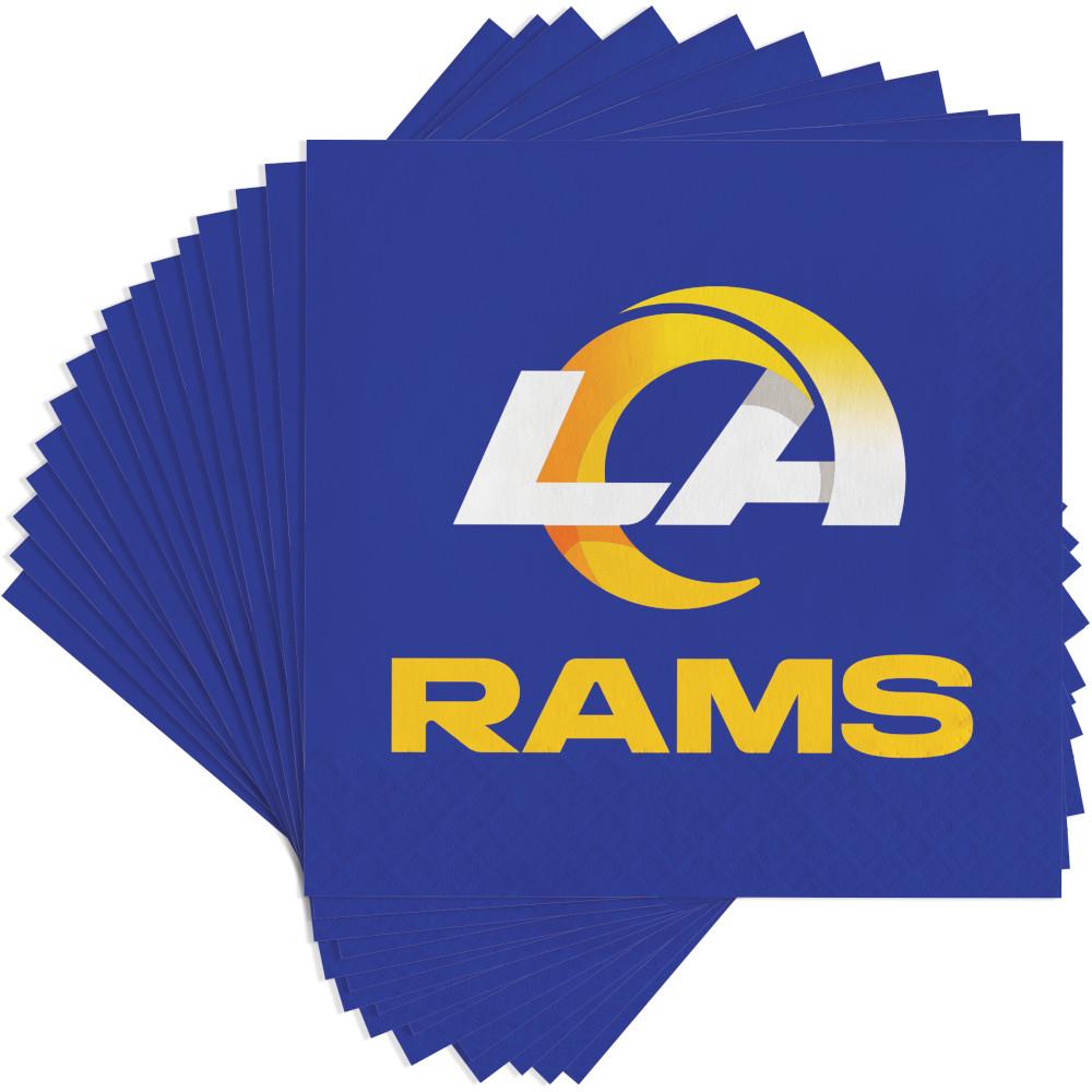 192/Case Bulk Los Angeles Rams Luncheon Napkins