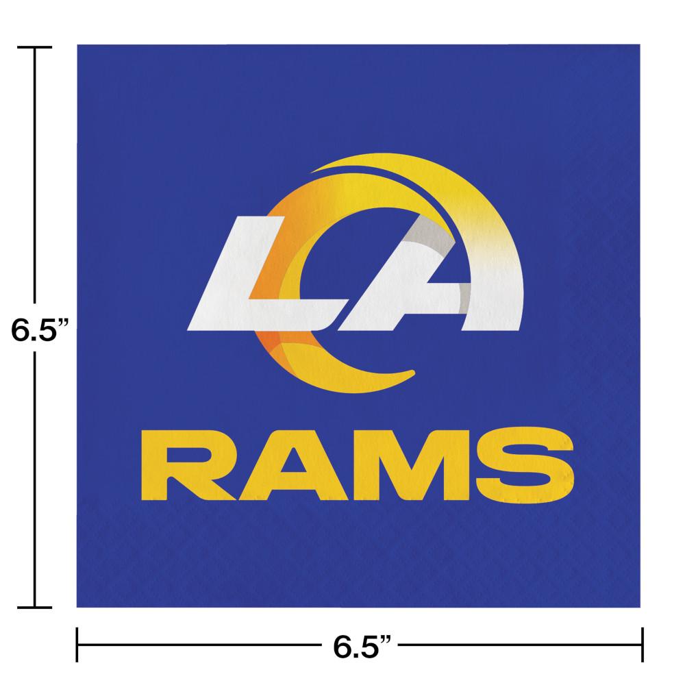 192/Case Bulk Los Angeles Rams Luncheon Napkins