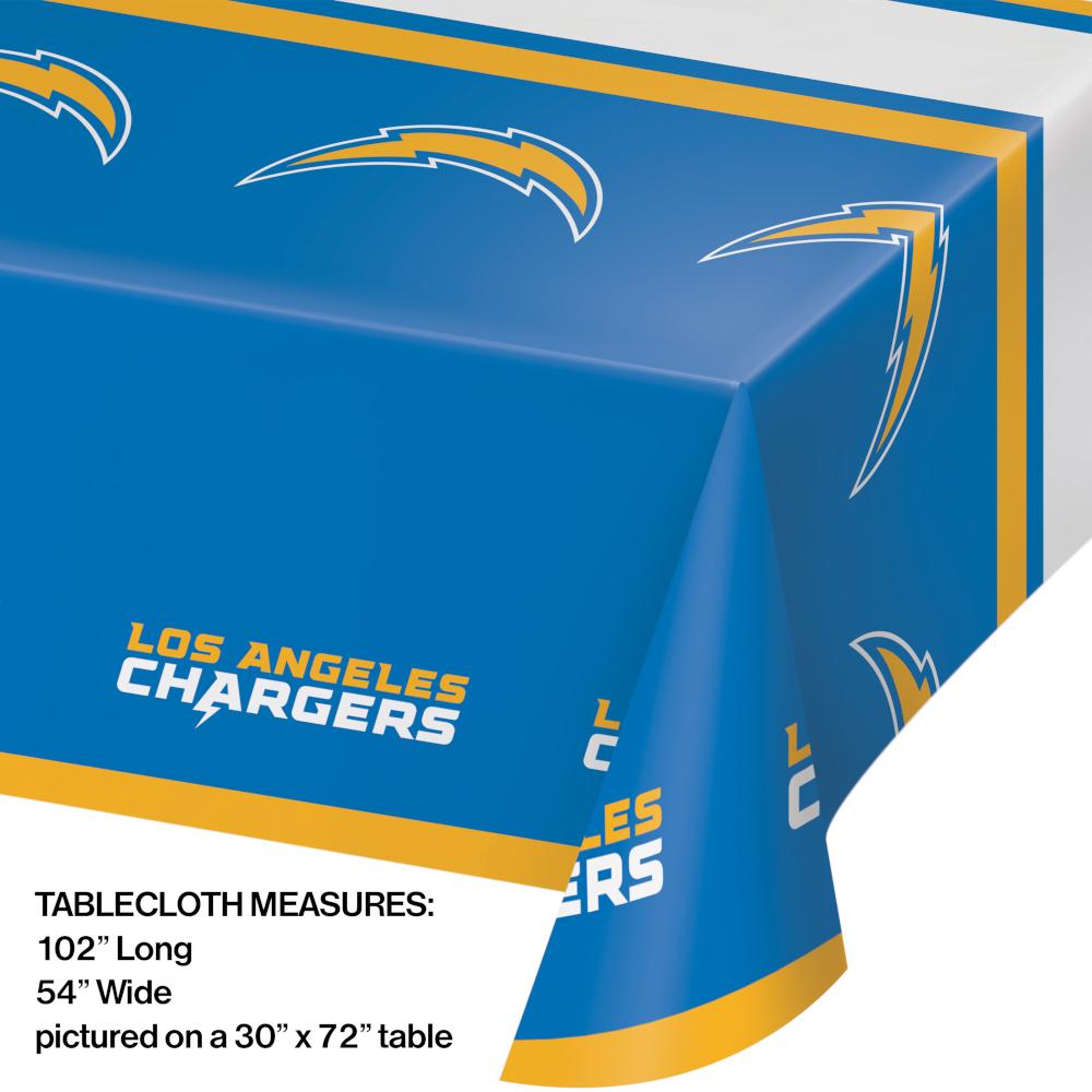 12/Case Bulk Los Angeles Chargers Table Covers