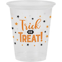 96 pc Bulk Trick or Treat Halloween Plastic Cups - Halloween Party Supplies by Creative Converting