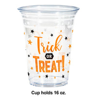 96ct Bulk Trick or Treat Halloween Plastic Cups