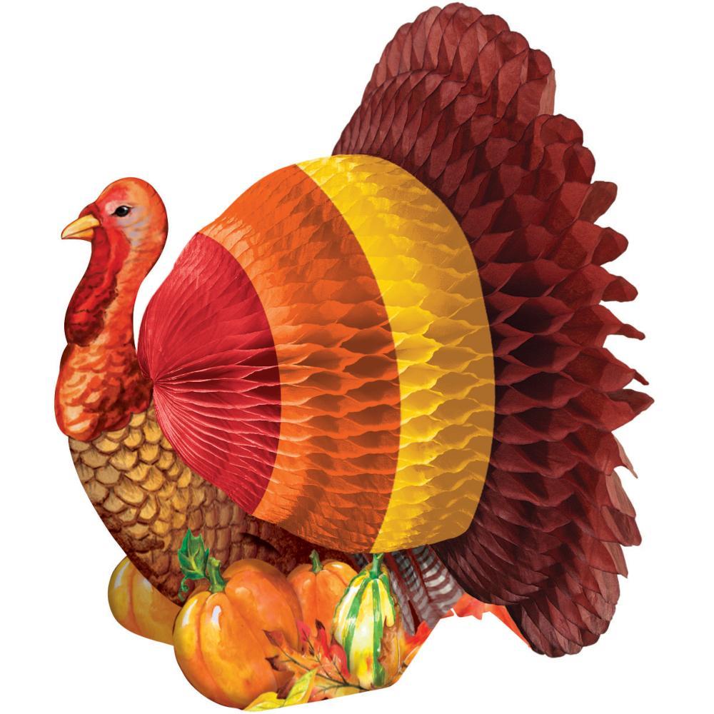12 pc Bulk 6" Turkey Thanksgiving Centerpieces - Thanksgiving Party Supplies by Creative Converting
