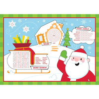 96ct Bulk Christmas Activity Placemats
