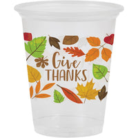 96 pc Bulk Give Thanks Plastic Cups - Thanksgiving Party Supplies by Creative Converting