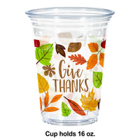 96ct Bulk Give Thanks Plastic Cups