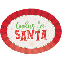 12ct Bulk Cookies for Santa Oval Plastic Trays