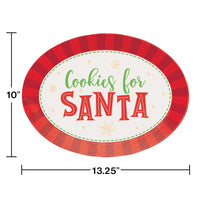 12ct Bulk Cookies for Santa Oval Plastic Trays