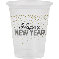 96 pc Bulk Happy New Year Plastic Cups - New Year's Eve Party Supplies by Creative Converting