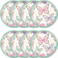 96ct Bulk Golden Butterfly Dinner Plates