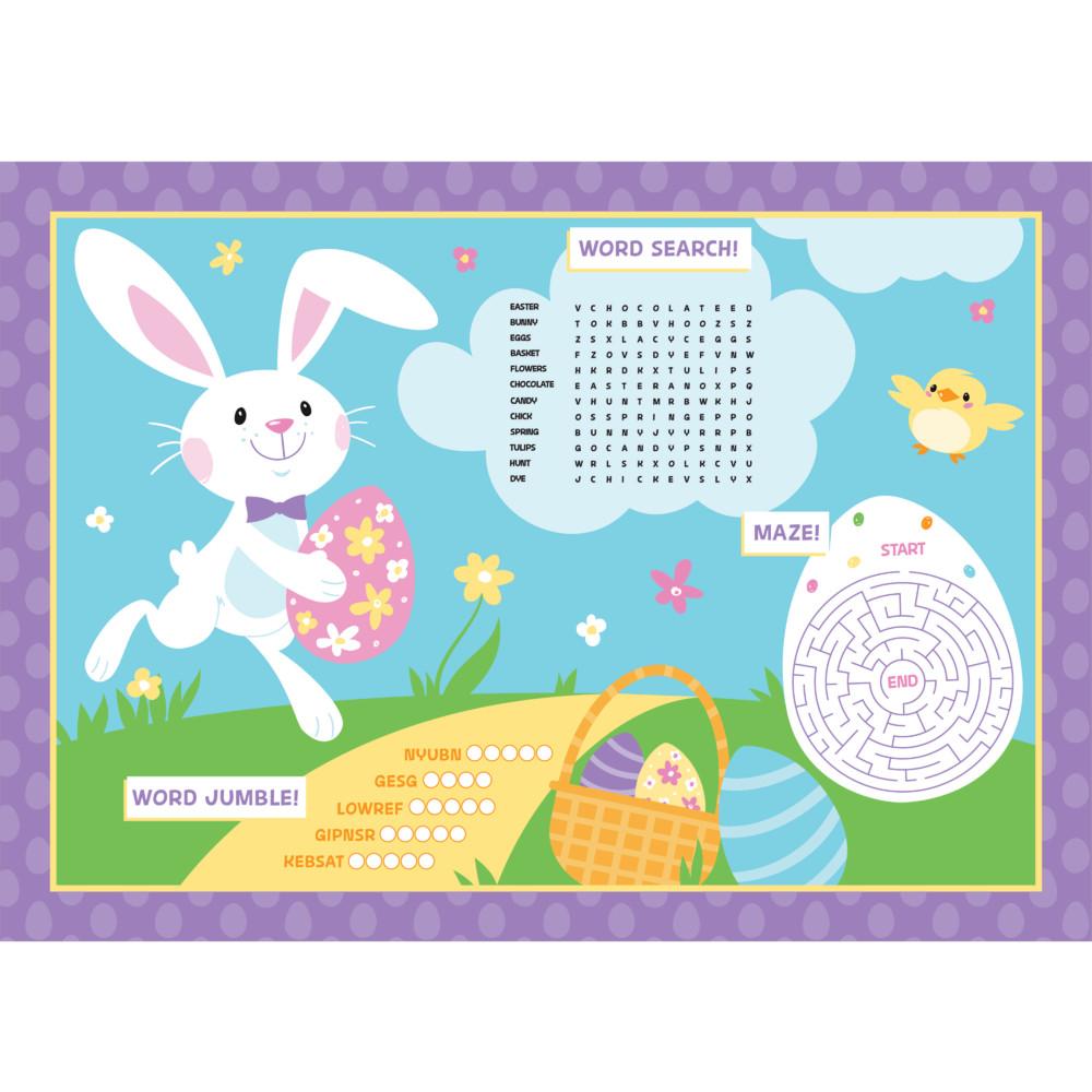 96ct Bulk Easter Activity Placemats