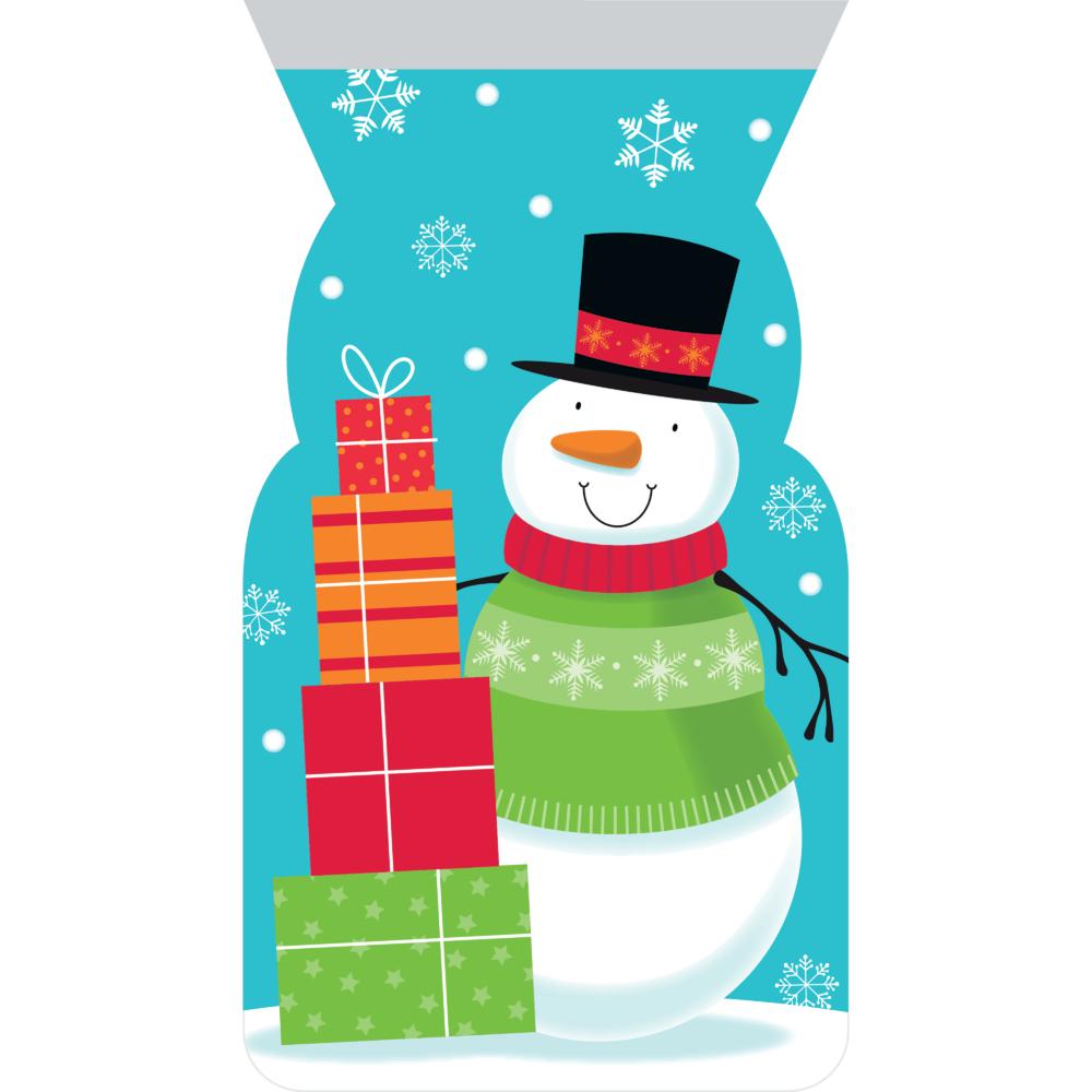 144 pc Bulk Snowman Favor Bags with Zipper - Christmas Party Supplies by Creative Converting