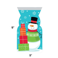 144ct Bulk Snowman Favor Bags with Zipper