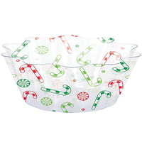 12 pc Bulk Christmas Candy Fluted Bowl - Christmas Party Supplies by Creative Converting