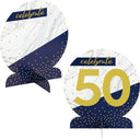 18ct Bulk Navy and Gold Birthday Centerpiece Stands