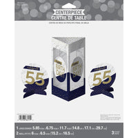 18ct Bulk Navy and Gold Birthday Centerpiece Stands