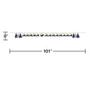 12ct Bulk Navy and Gold Birthday Banners