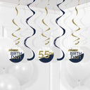 30ct Bulk Navy and Gold Birthday Dizzy Danglers