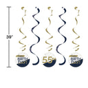 30ct Bulk Navy and Gold Birthday Dizzy Danglers