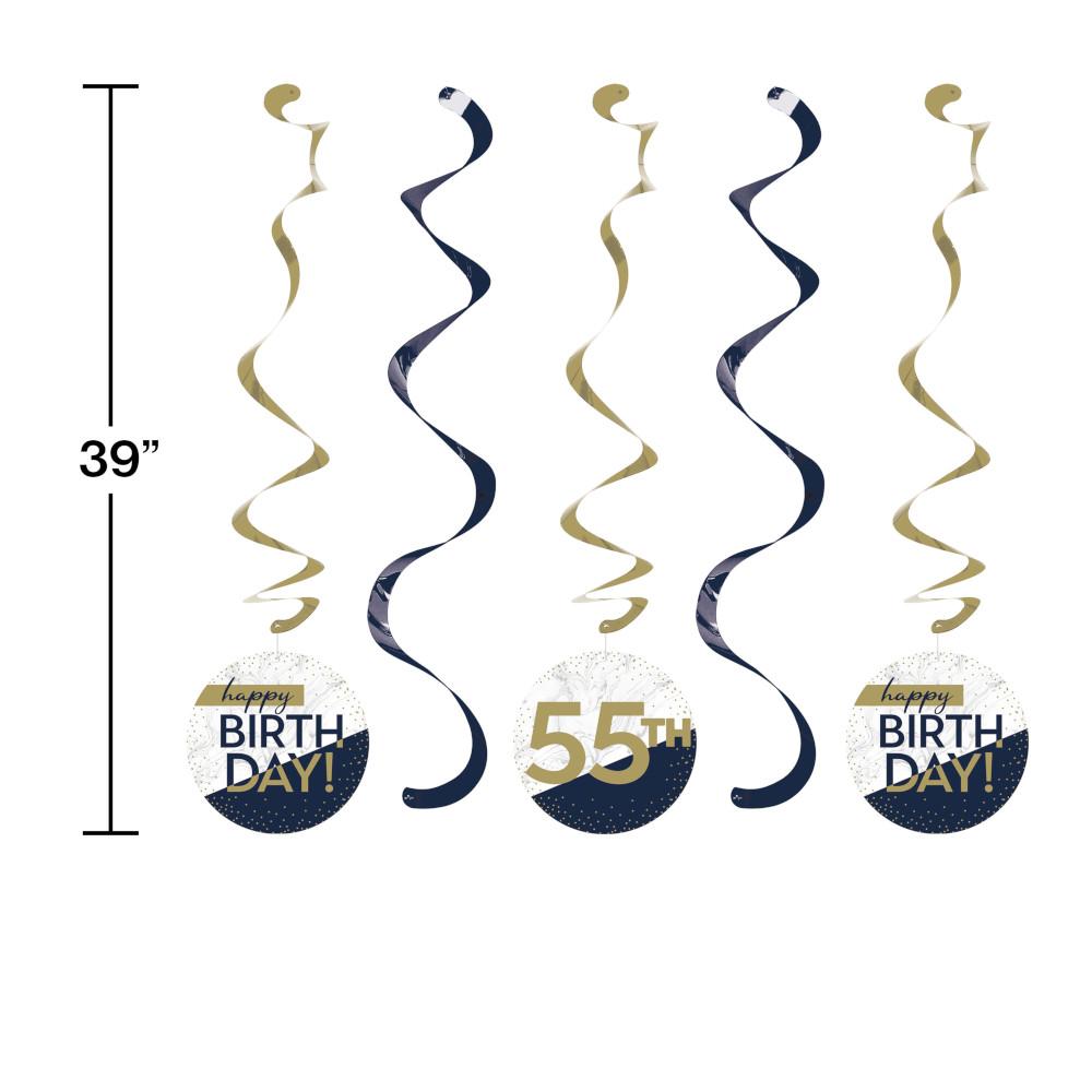 30ct Bulk Navy and Gold Birthday Dizzy Danglers