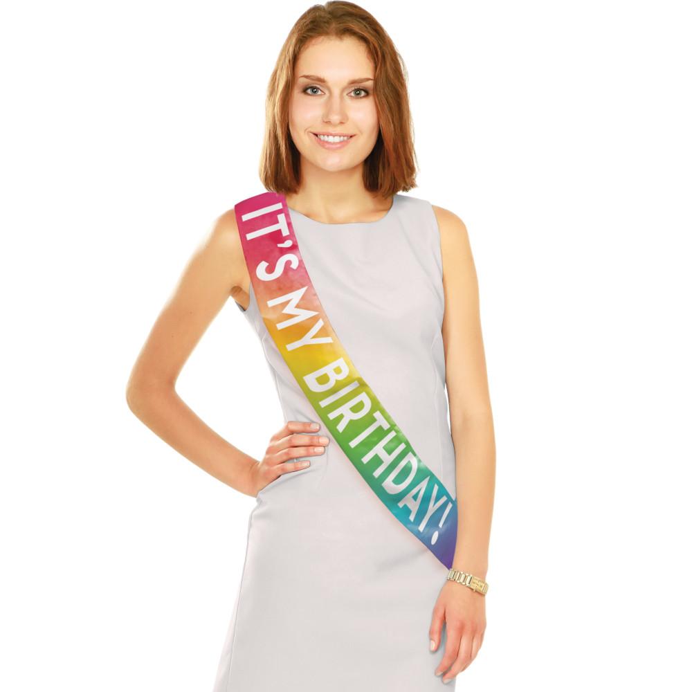 12 pc Bulk It's My Birthday Party Sashes - Birthday Party Supplies by Creative Converting