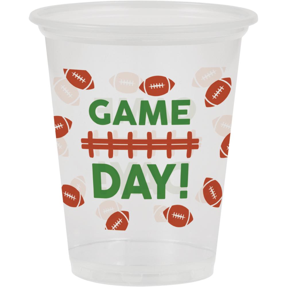 96 pc Bulk Football Plastic Cup 16 oz - Sports Party Supplies by Creative Converting