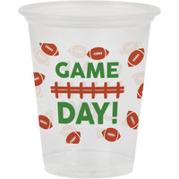 96 pc Bulk Football Plastic Cup 16 oz - Sports Party Supplies by Creative Converting