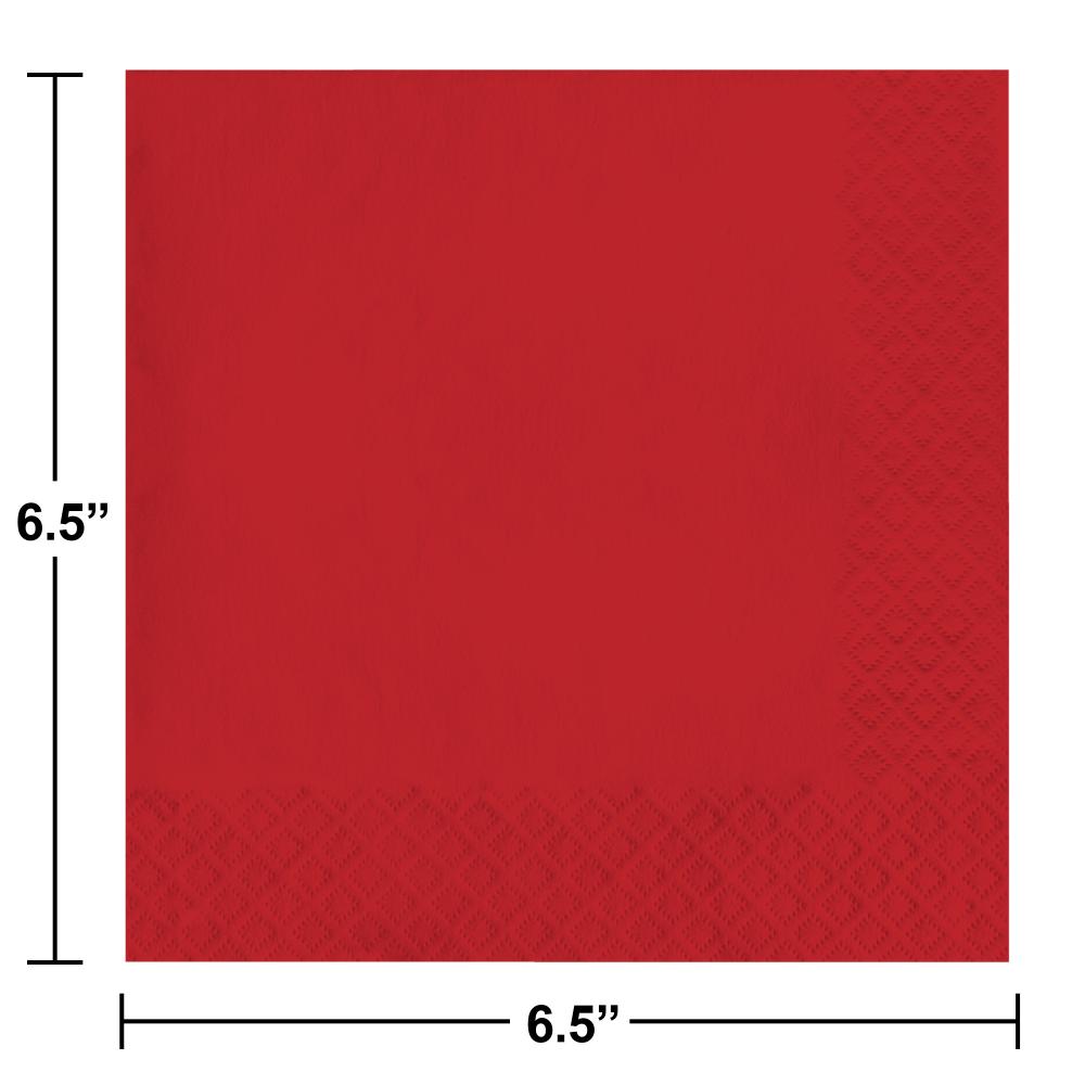 Bulk Classic Red 2 Ply Luncheon Napkins (900 per Case)