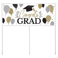 192 pc Bulk Congrats Grad Yard Banner - Graduation Party Supplies by Creative Converting