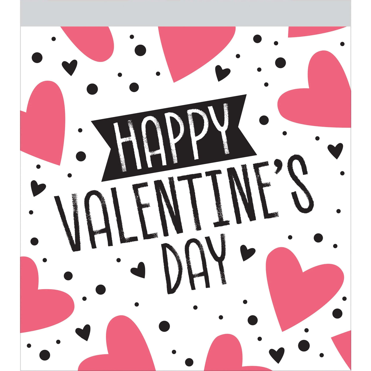 120 pc Bulk Happy Valentine's Day Sandwich Bag with Zipper - Valentine's Day Party Supplies by Creative Converting