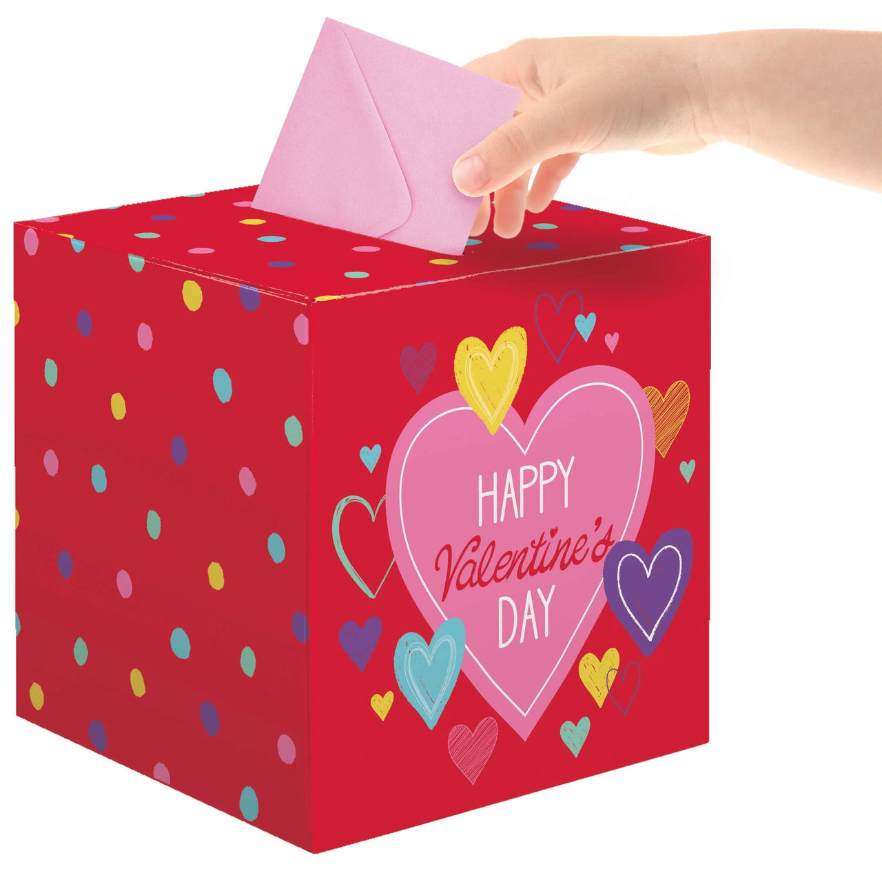 6 pc Bulk 6" x 6" Valentine's Day Card Box - Valentine's Day Party Supplies by Creative Converting