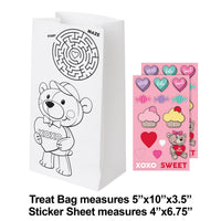 Bulk Case of Valentine's Day Paper Treat Bag