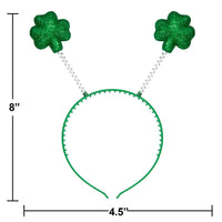 Bulk Case of St. Patrick's Day Plastic Headbands w/ Glitter