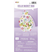 Bulk Case of Spring Floral Cello Basket Bag