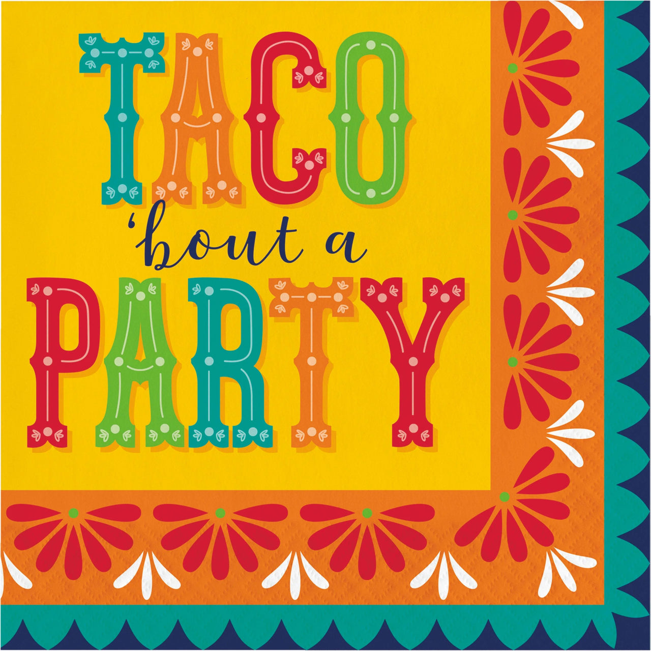 192 pc Bulk Fiesta Pottery 2Ply Luncheon Napkin - Cinco de Mayo and Fiesta Party Supplies by Creative Converting